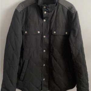 Banana Republic Men's Black Quilted utility Jacket